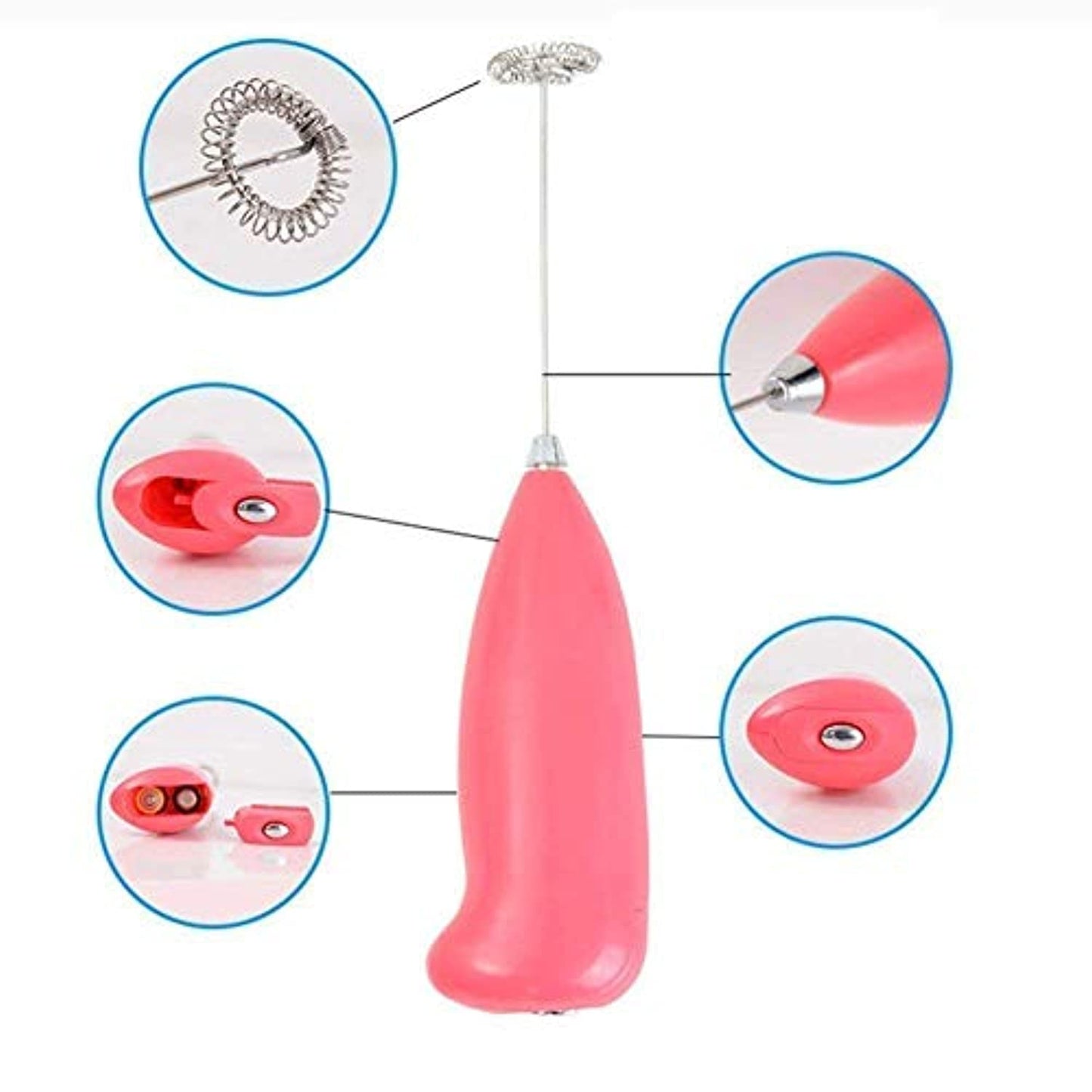 THE GIR FARMER pink hand blender with frother attachment best hand blender for frothy coffee