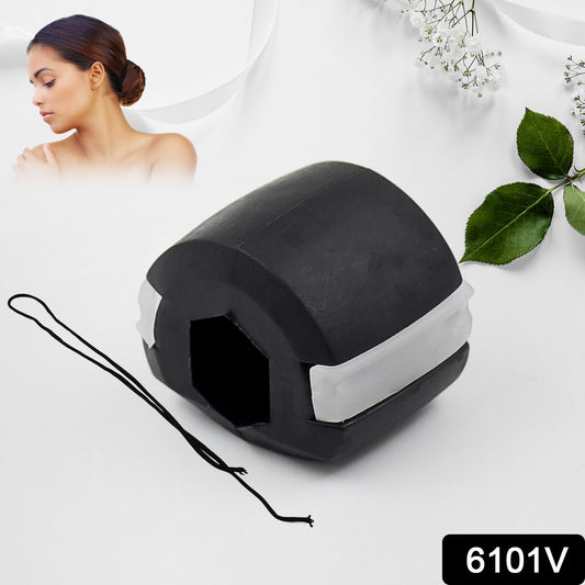 Black mouth exerciser for jawline to enhance facial contours and improve jaw strength