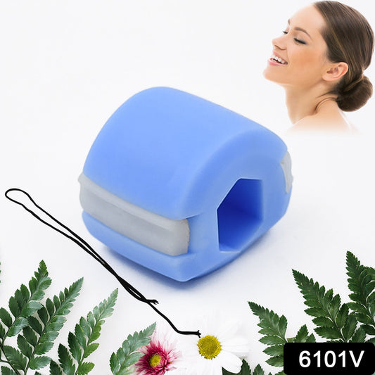 Blue mouth exerciser for jawline designed for toning and strengthening jaw muscles