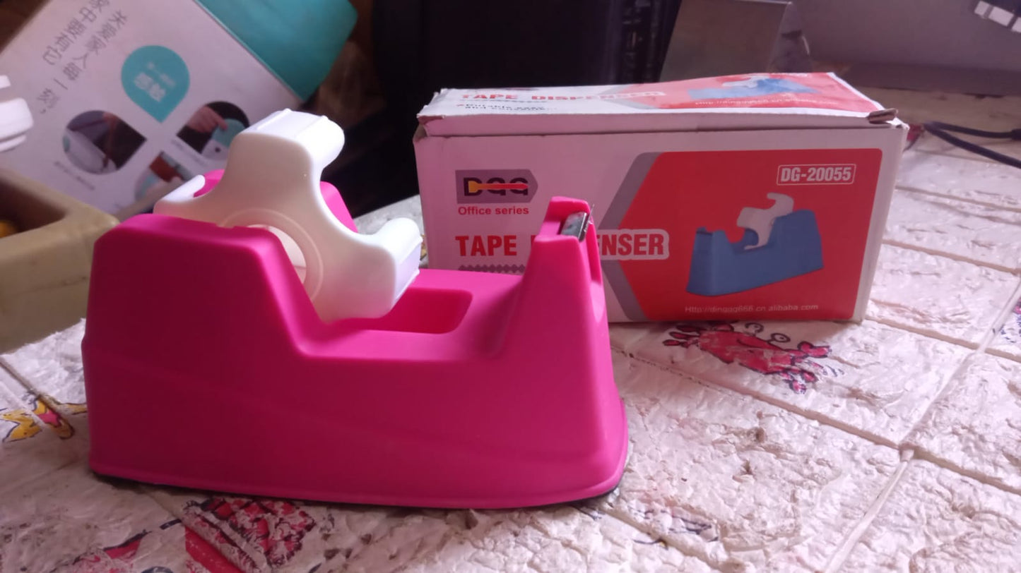 Plastic Tape Dispenser Cutter for Home Office use, Tape Dispenser for Stationary, Tape Cutter Packaging Tape (1 pc / 631 Gm) Your Brand