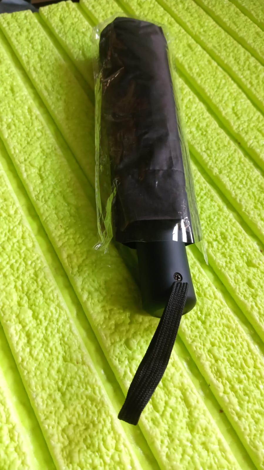 2 Fold Manual Umbrella – Wind, Sun & Rainproof with Steel Shaft & Wrist Strap Your Brand