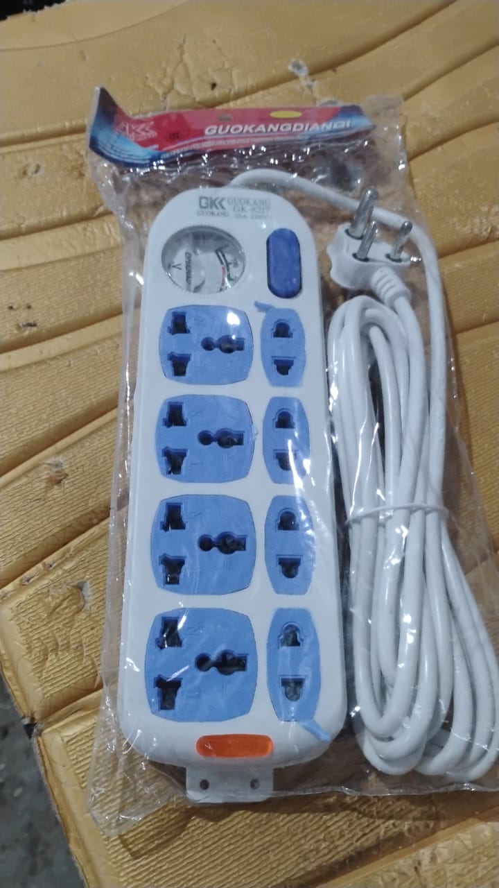 Heavy Duty Multi 8 Socket Extension Board (1 Pc) Your Brand