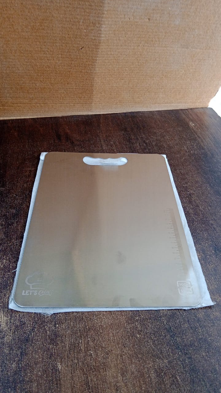 Premium Stainless Steel Cutting Board 229mm x 330mm (1 Pc) Your Brand