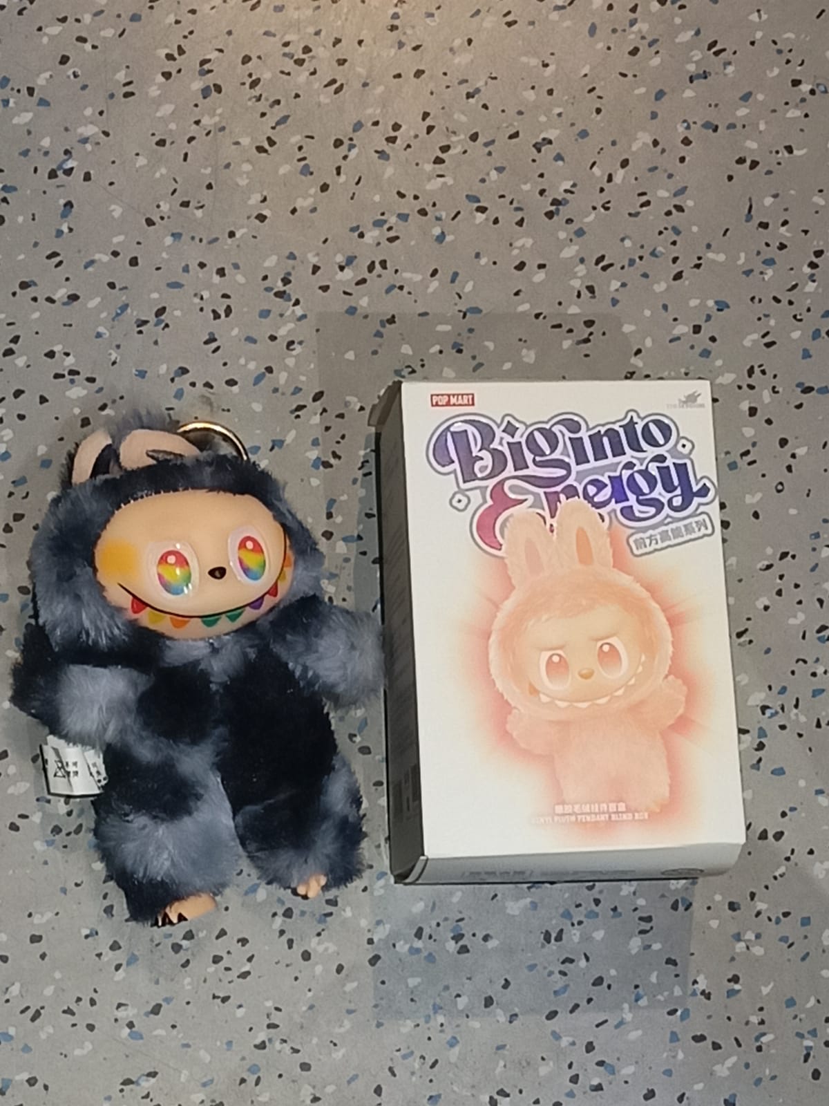 Black Plush Toy Cartoon Keychain with Hook Colorful Animal Black Have a Seat Vinyl Plush Blind Box (1 Pc) Your Brand