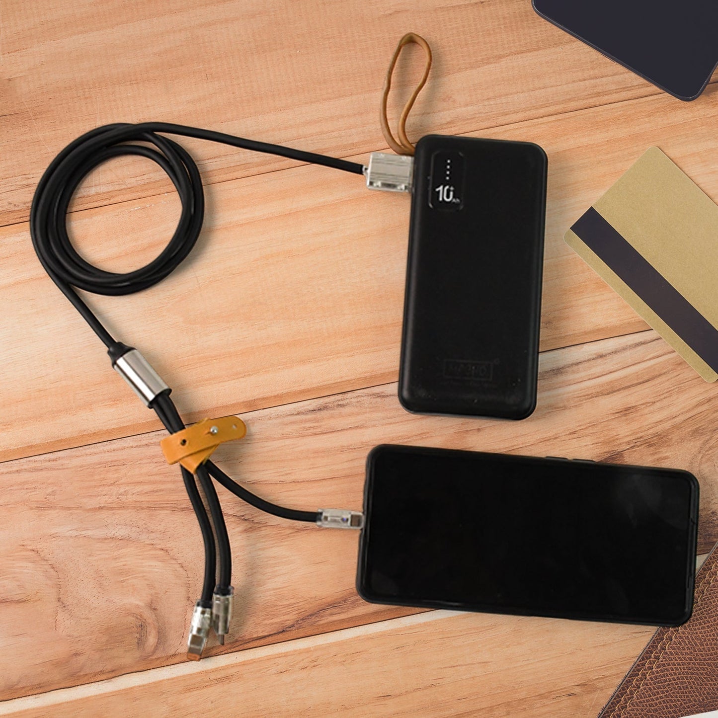 3 in 1 Multi Super Fast Charging Cable (1 Pc / 2 Mtr.) Your Brand