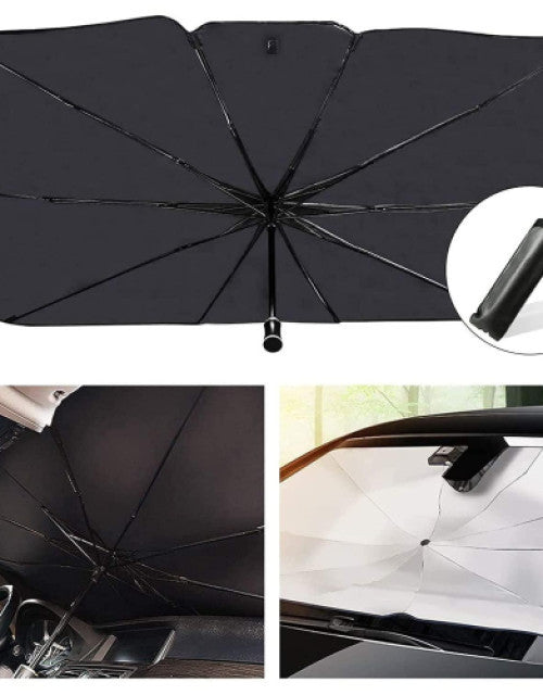 Dropdash car windshield sun shade umbrella for effective sun protection and temperature control