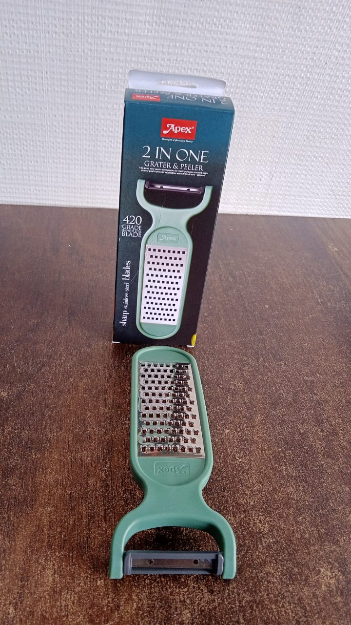 Apex 2-in-1 Vegetable Grater & Peeler Combo Tool Your Brand