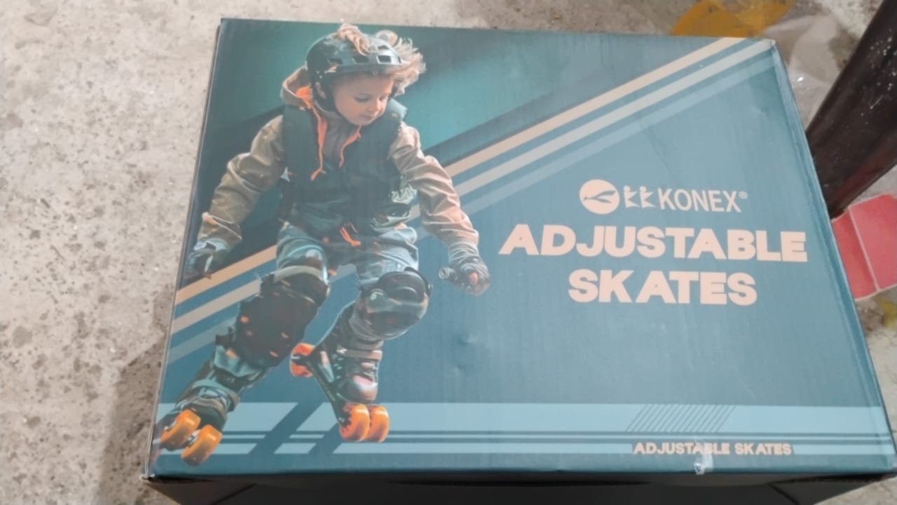 Adjustable Quad Roller Skates for Kids (Large / 1 Pair) Your Brand