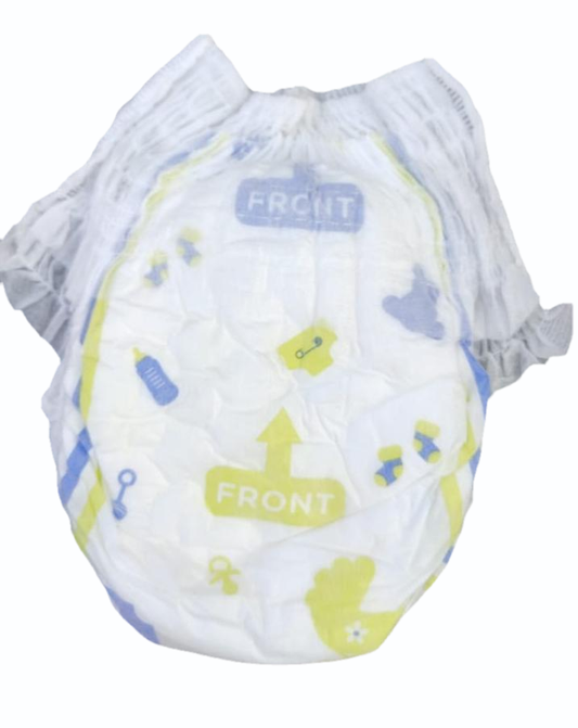 Soft cotton soft diapers for infants featuring playful designs and adjustable fit