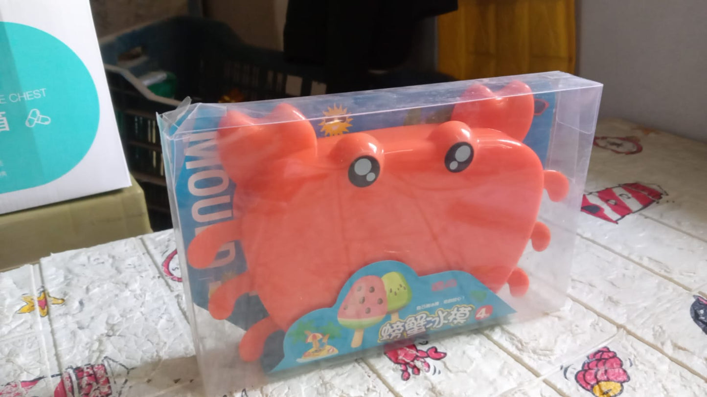 Your Brand Crab Ice Mold for Kids in Bright Orange Packaging for Fun Summer Treats