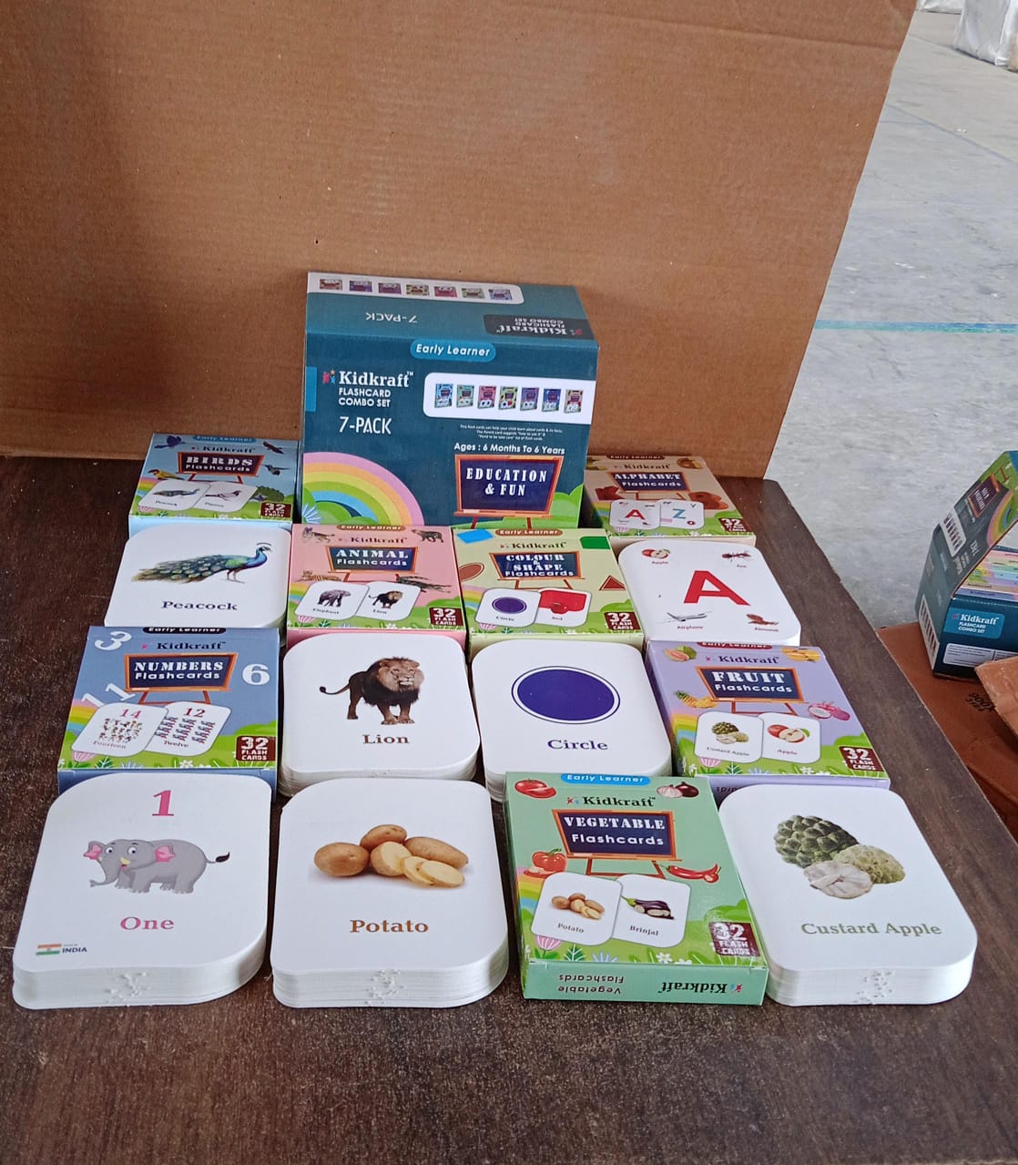 7-in-1 Kidkraft Early Learner Flashcard Combo Set ( 224 PC CARD) Your Brand