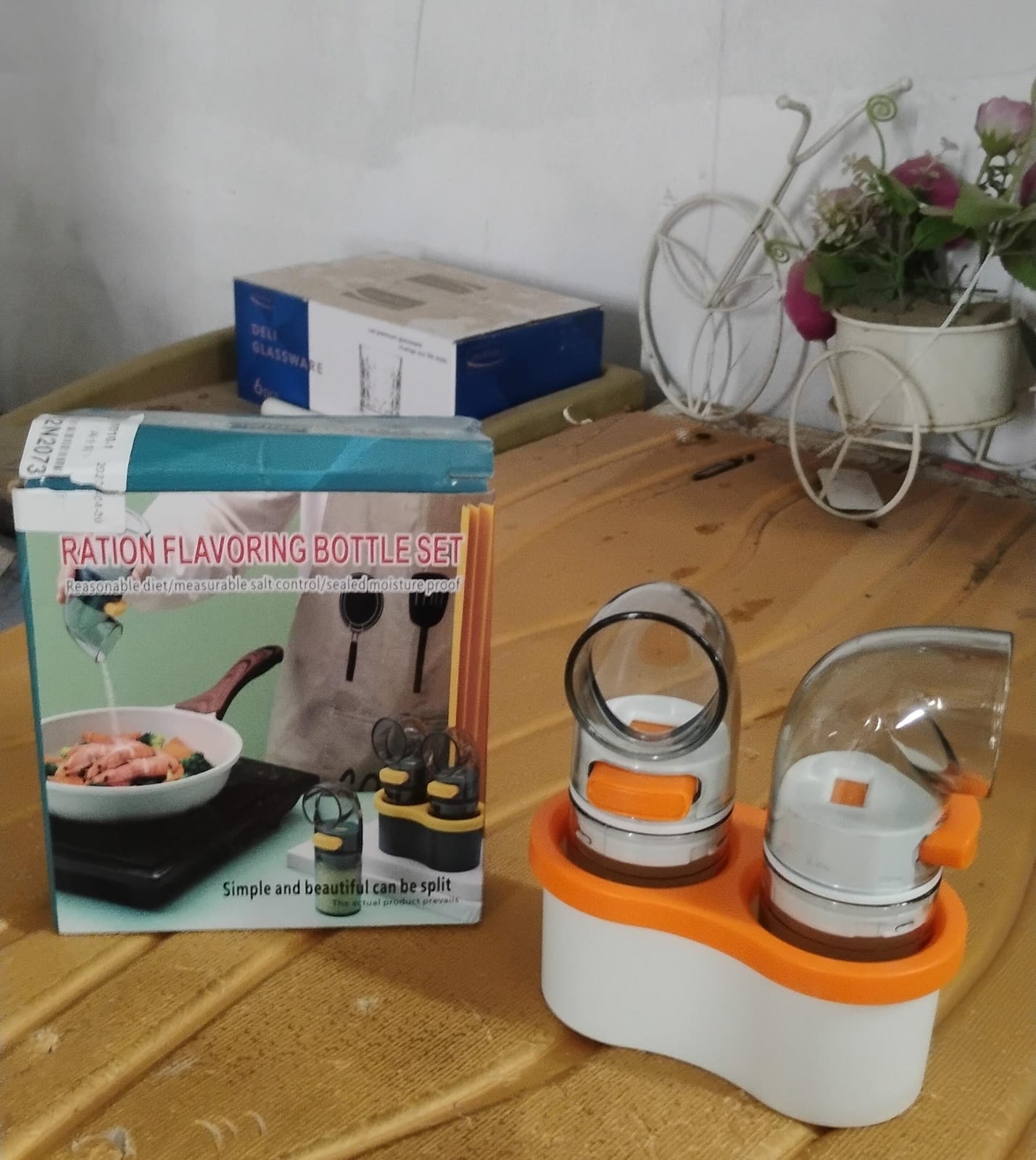 2-in-1 Seasoning Dispenser Set with Base Your Brand