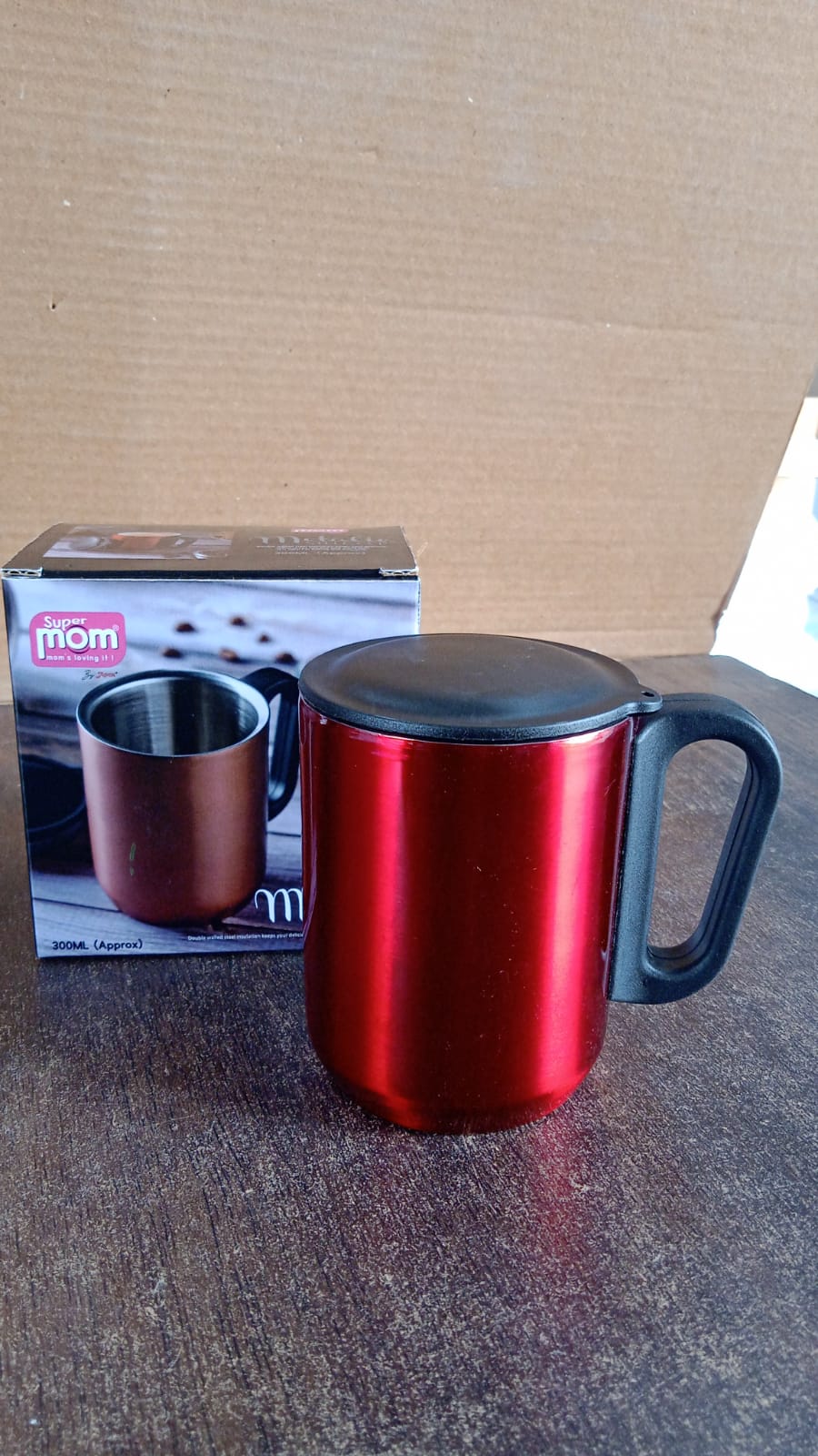Supermom Stainless Steel Metallic Coffee Mug Approx 300ml (1 Pc) Your Brand