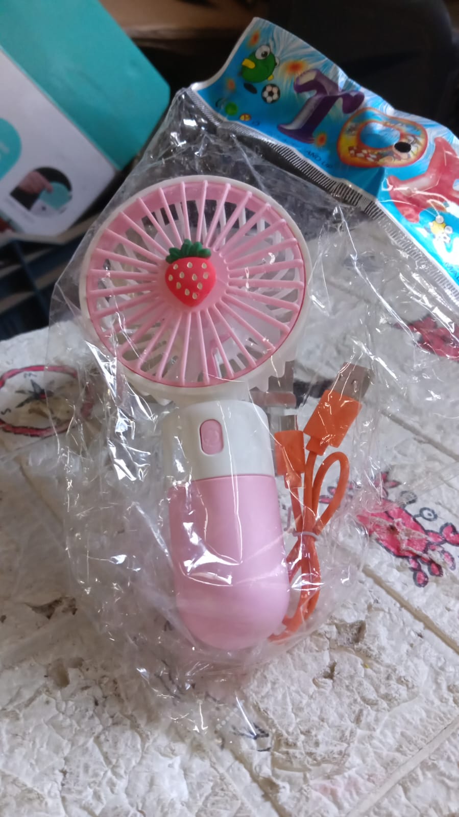 Portable Small Electric Fan Handheld, Rechargeable Mini Student Handheld Dormitory Class Personal Fan Your Brand