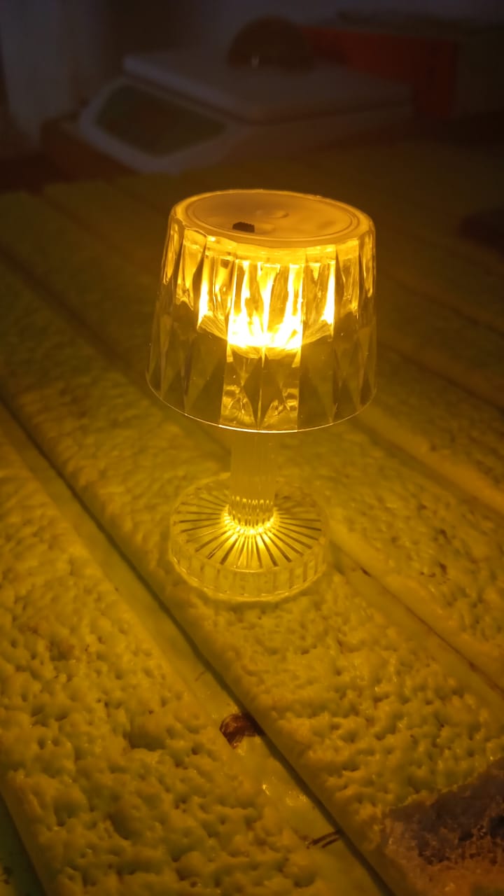 LED Candle lamp, Table Lamp Portable Plastic Lamps, Diwali (1 Pc / Small) Your Brand