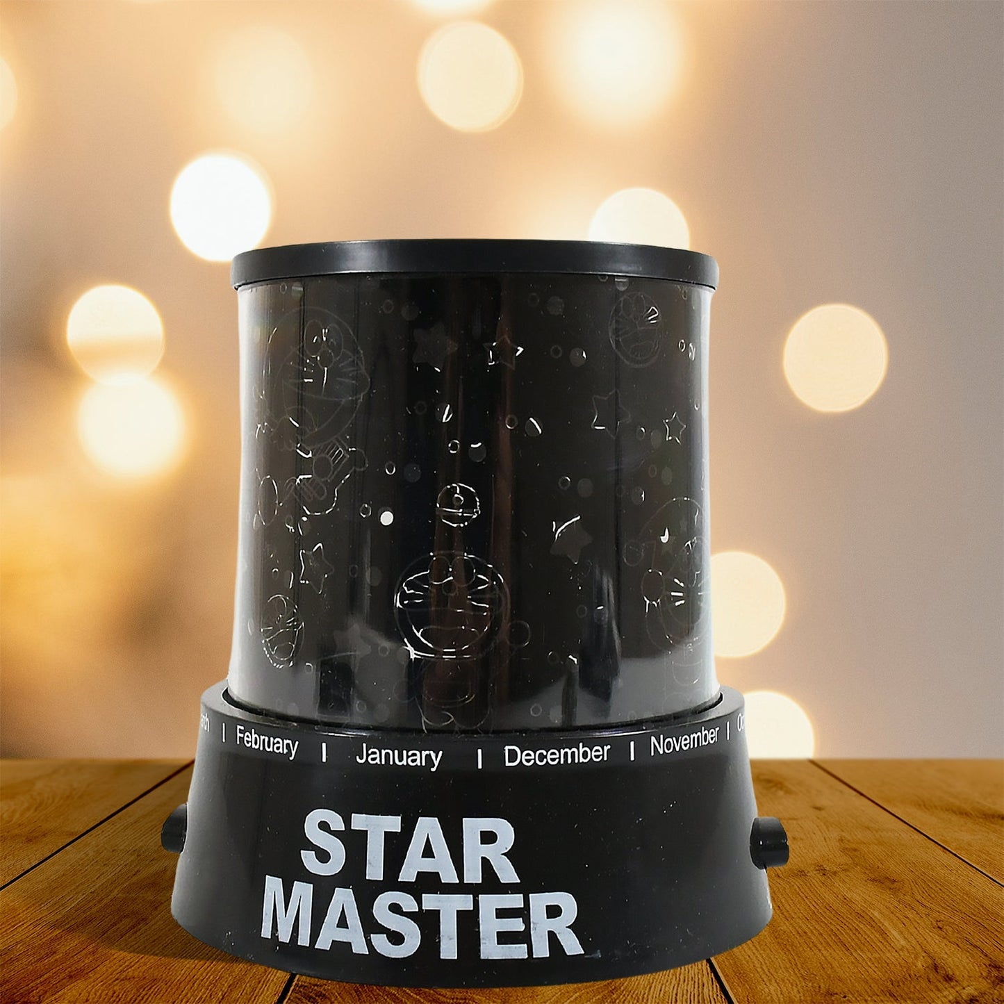 LED Projector Night Light Amazing Lamp, 3 Battery operated lamps, Rotation With the music Function, Master for Kids Bedroom Home Decoration Night Romantic Gift (Battery Not Included / 1 pc) Your Brand