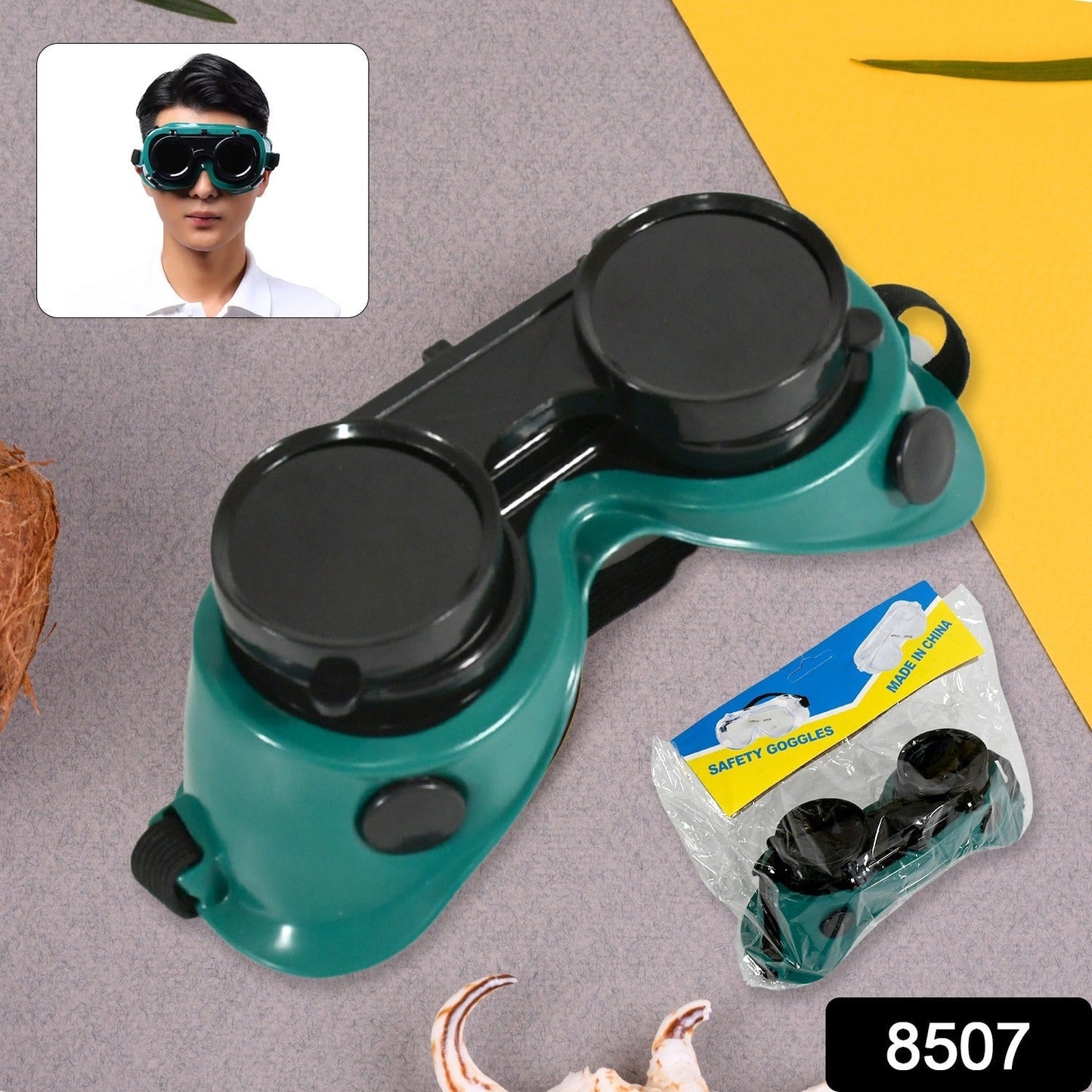 Safety Welding Goggles Anti Radiation Goggles Welder Work Protective Goggles Labour Working Safety Protective Eyewear (MOQ :- 10 Pcs) Your Brand
