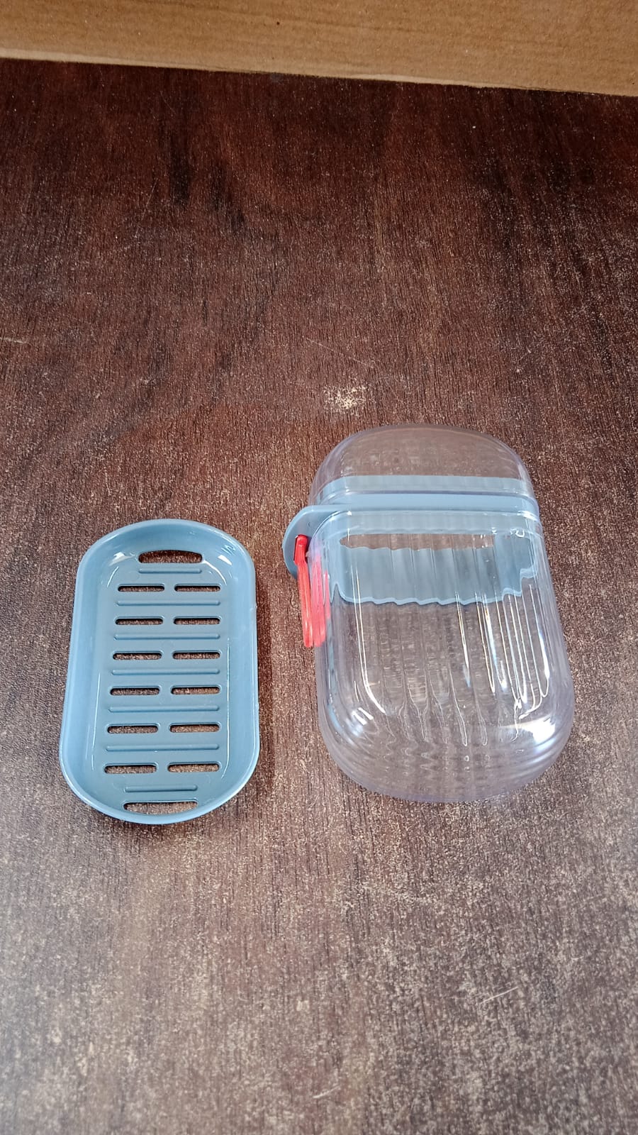Multipurpose Soap Box Holder with Transparent Dust-Proof Lid ,Sabudani (1 Pc) Your Brand