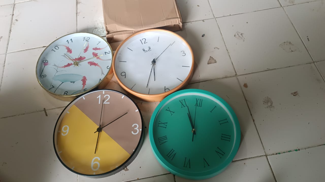 Classic Wall Clock for Home and Office – Mix Design Round 1 Pc Assorted Pattern Your Brand