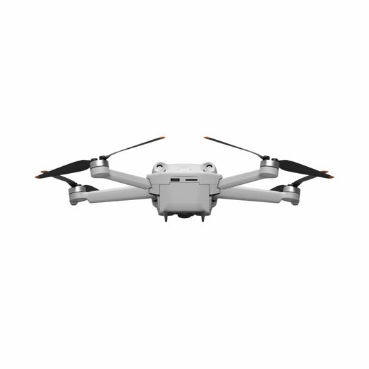Front view of the DJI Mini 3 Pro Drone with sleek design and four propellers