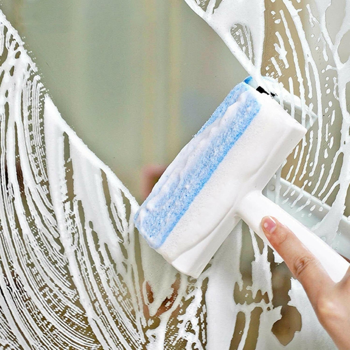 Your Brand double sided glass wiper for streak-free cleaning of windows and mirrors