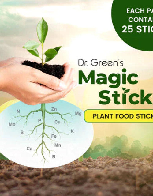 Dr Green's Magic Sticks organic plant food sticks with 25 nutrient-rich options for healthy plants
