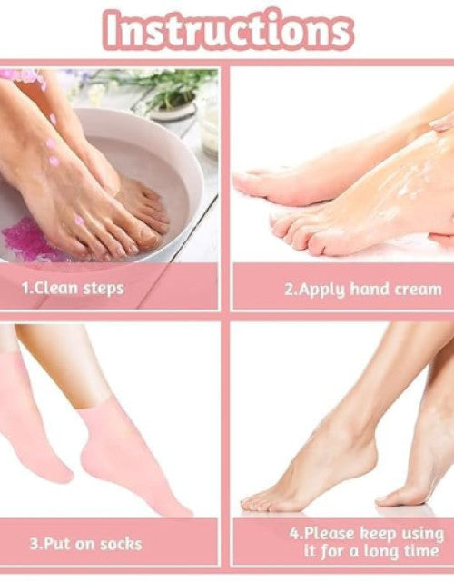 Step-by-step guide for using dry cracked feet treatment socks for effective foot care
