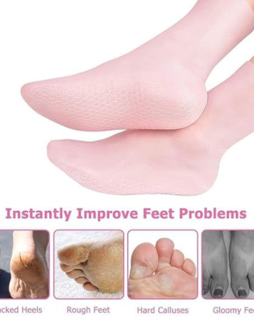 Dropdash dry cracked feet treatment socks designed to improve rough skin and heel issues