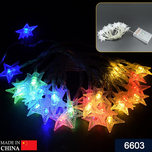 28 LED / Star 3.9 Meter Star Shape Led Light Battery Operated with Flashing Modes for Home Decoration, Kids Room, Waterproof Diwali & Wedding LED Christmas Light Indoor and Outdoor Light ,Festival Decoration (Multicolor Battery Not Included 3.9Mtr) Your Brand