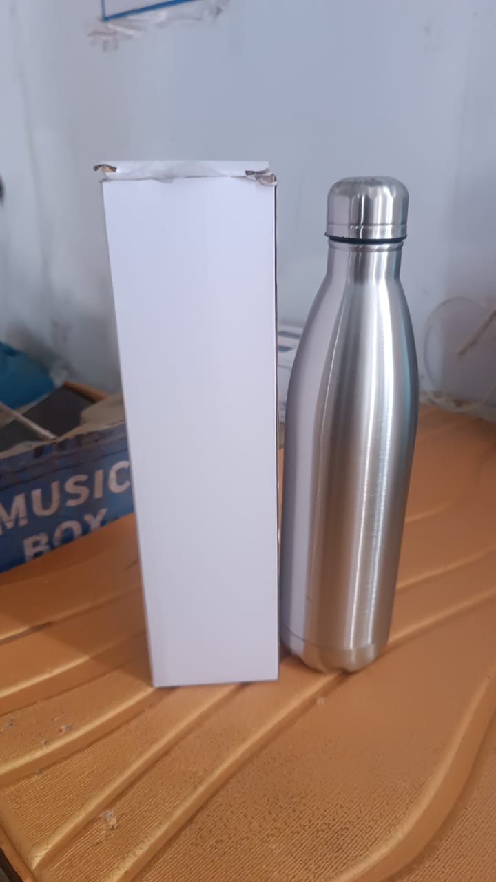 Stainless Steel Water Bottle Approx 1000ML (1 Pc) Your Brand
