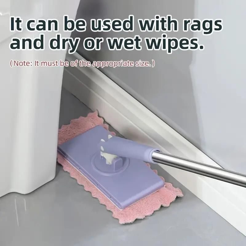 Easy clean mini mop designed for use with rags and dry or wet wipes for efficient cleaning