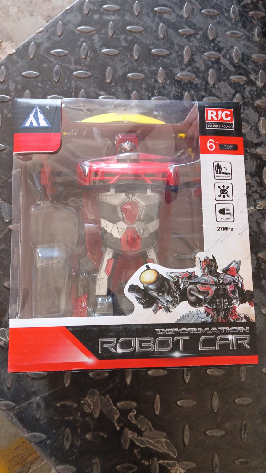 2 In 1 Automatic Robot Converted Remote Control Car With Light Scale 360°Drifting Deformation Robot Car Toy Kids Boys, Robot Convert Unique Toy For Boys (1 Pc) Your Brand