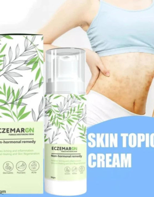 The Gir Farmer eczema and fungal cream pack featuring ECZEMARON non-hormonal skin topical cream with natural leaf design