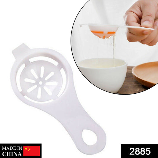 Your Brand egg yolk separator in white, designed for easy separation of egg yolks from whites