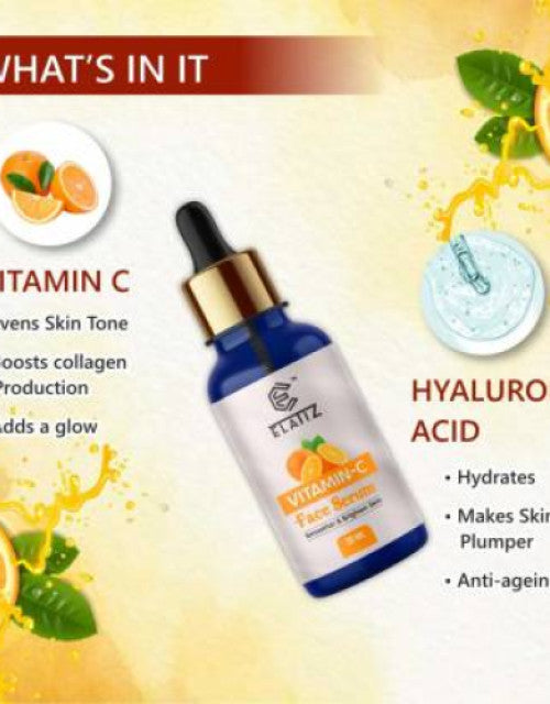 Dropdash vitamin c hyaluronic acid face serum with orange extract for skin hydration and collagen boosting