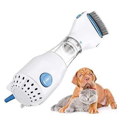 Electric head lice removal device with built-in vacuum, suitable for pets and household use