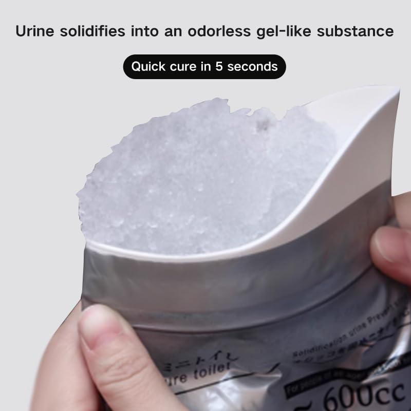 THE GIR FARMER outdoor camping disposable toilet solution with odorless gel that solidifies urine quickly