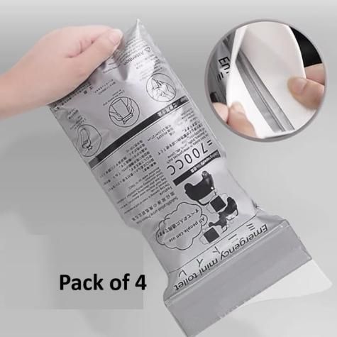 Pack of 4 THE GIR FARMER outdoor camping disposable toilet solution bags for easy waste management