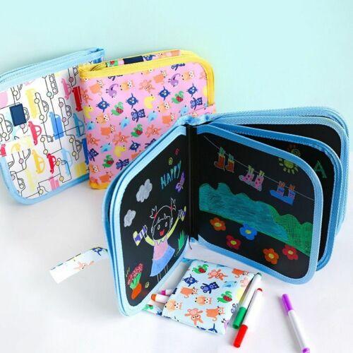 Colorful 8feb97-4 erasable doodle slate for kids with markers and reusable drawing surfaces