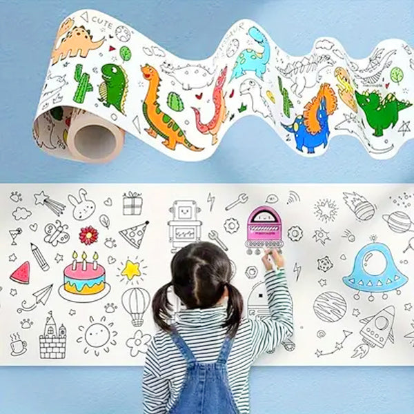 AM5221 Cute Animals For Childrens Drawing Painting Roll Paper - 30cm