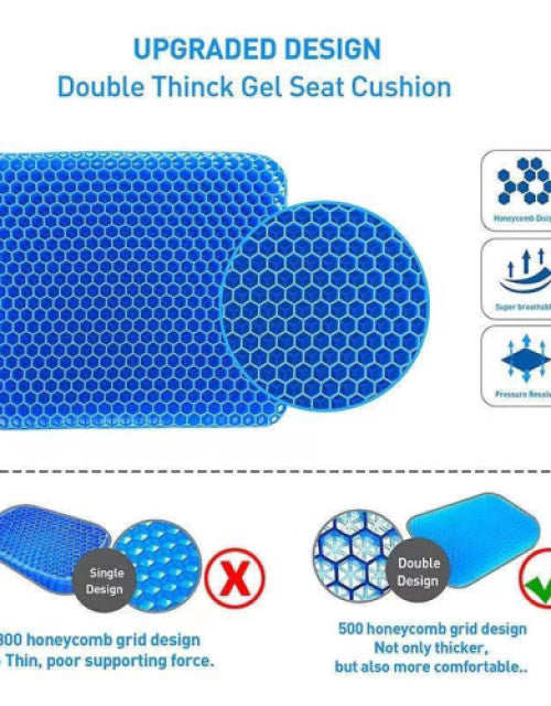 Dropdash extra large chair seat cushion with upgraded honeycomb gel design for enhanced comfort