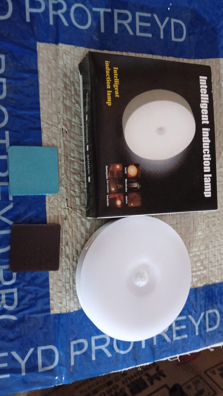 8 LED Night Lights With USB Charging & Double-Sided Adhesive Pads (1 Pc) Your Brand