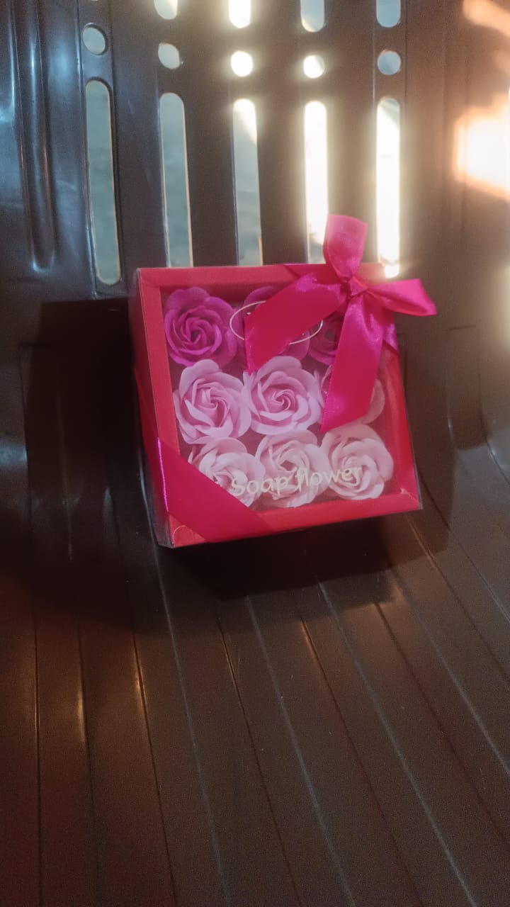 9 Pc Rose Flower Bath Soap (9 Pcs Set) Your Brand