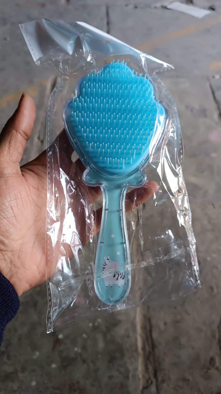 Cartoon Hair Brush Massage Shower Comb Blur Wet Salon (1 Pc ), Hair accessories Your Brand