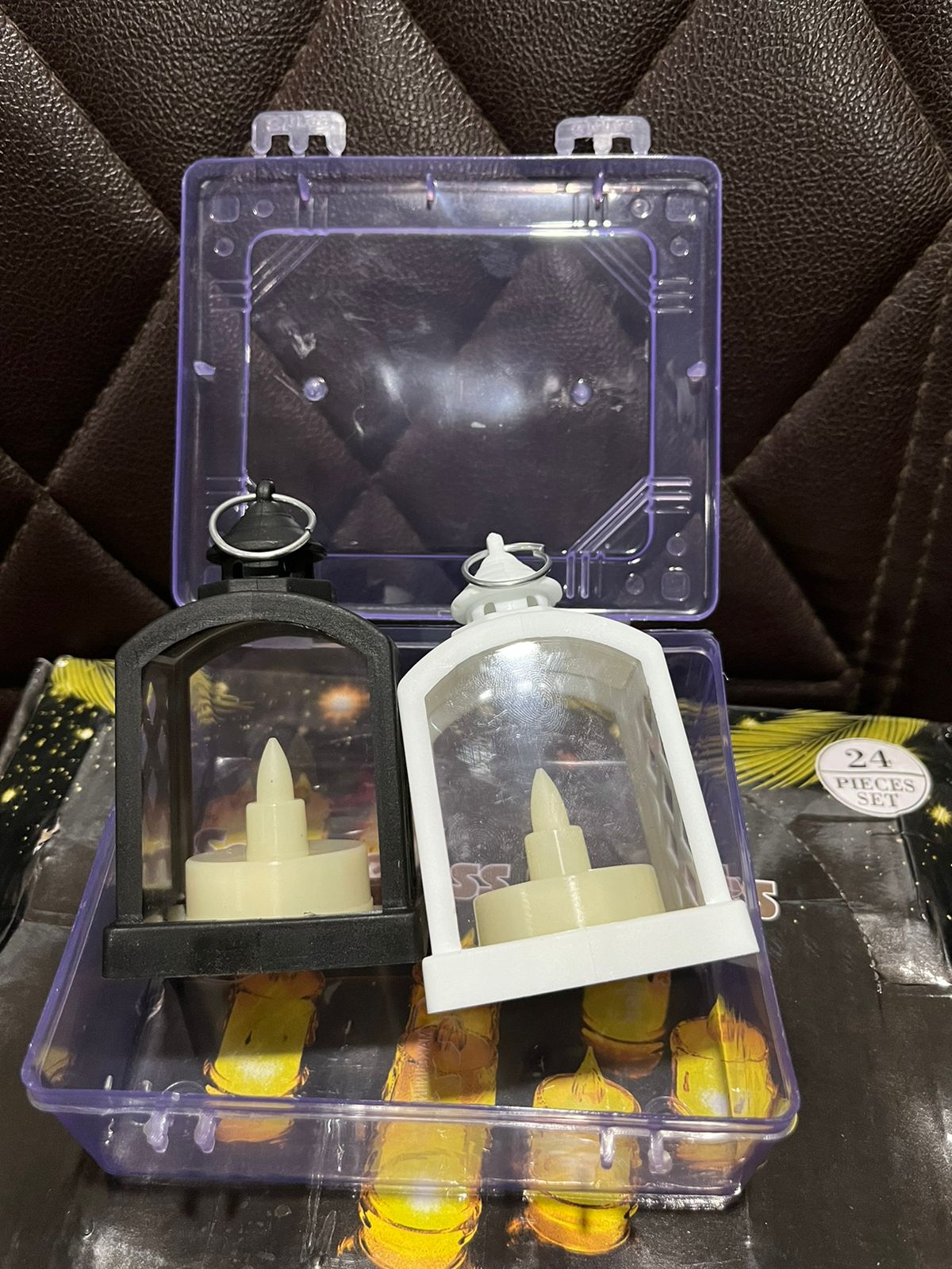 Smokeless Led Light Lantern Lamp, Diwali (2 Pc) Your Brand