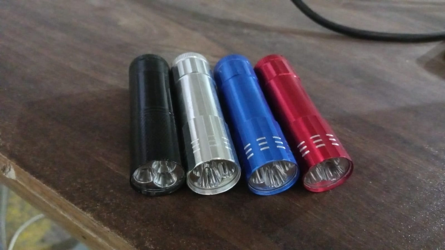 Portable Mini Torch, Super-Bright Mini 3 LED Bulb Pocket Torches - Torch Flashlight for Camping, Hiking, DIY, Travelling, Outdoors and More 3 Battery operated (Battery not included / 1 pc / Mix Color ) Your Brand