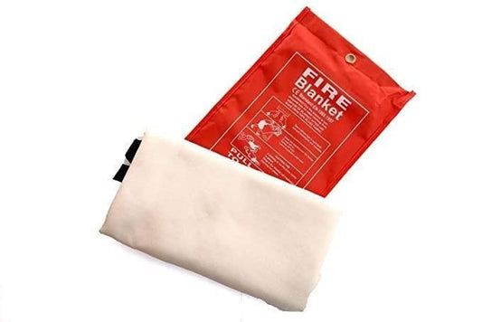 THE GIR FARMER fire safety blanket for home with red pouch and white fire-resistant material
