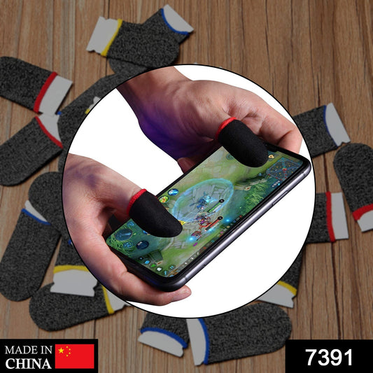 Your Brand gaming finger sleeves for mobile enhancing grip during gameplay on smartphone