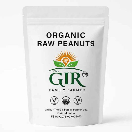 THE GIR FARMER Organic Raw Peanuts - Naturally Grown Snack