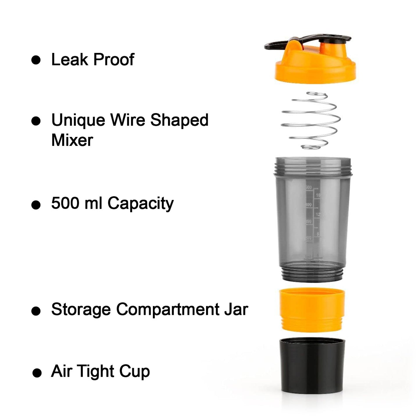 The Gir Farmer best protein shaker for workout with leak proof lid and wire shaped mixer